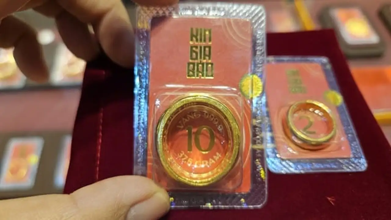 ارتفاع أسعار سبائك وخواتم ذهب SJC بأكثر من 3 ملايين دونغ للأونصة